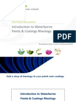 Introduction To Waterborne Paints & Coatings Rheology: Technical Document