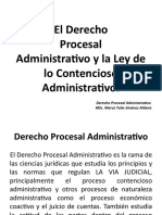 Derecho Procesal Administrativo y la Ley de lo Contencioso Administrativo