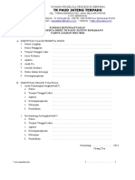 Contoh Formulir Pendaftaran TK PAUD