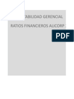 RATIOS FINANCIEROS ALICORP 2013-2014