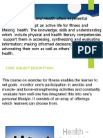 Physical Education and Health: Core Subject Description
