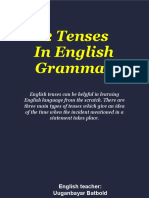 12 Tenses in English Grammar: English Teacher: Uuganbayar Batbold