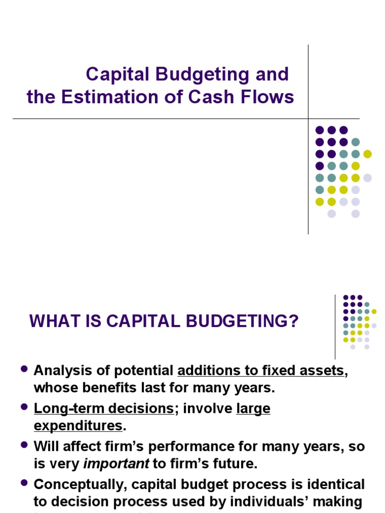Capital Budgeting and Cash Flows Estimation (2008) | PDF | Internal ...