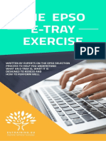 The EPSO E-Tray Exercise - FREE E-Book