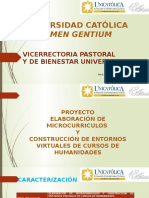 Proyecto Vicerrectoría de Pastoral Unicatólica
