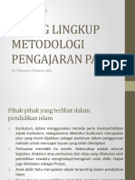 Pertemuan 3 RUANG LINGKUP METODOLOGI