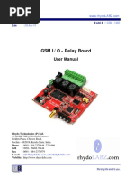 GSM I/O - Relay Board: User Manual