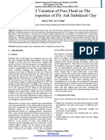 Effect of PH Variation of Pore Fluid On The Geotechnical Properties of Fly Ash Stabilized Clay