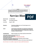Panasonic Canada Inc. service document provides tips to resolve print quality issue