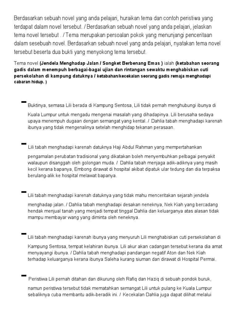 Soalan Tema Komsas Pdf