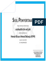 Sijil Hemah Bicara Hemat Berbelanja AKPK PDF