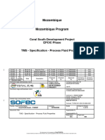 Mozambique Program Process Fluid Specification