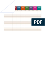 Lista de Tareas Semanales PDF