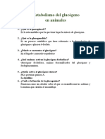 Metabolismo Del Glucogeno en Los Animales