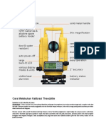 Cara Melakukan Kalibrasi Theodolite