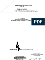 Oleanders Nerium L and The Oleander Cultivars Ser-Wageningen University and Research 290321 PDF