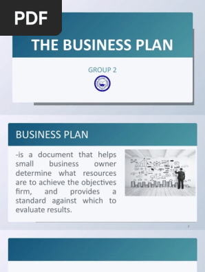 THE BUSINESS PLAN