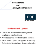Block Ciphers and The Data Encryption Standard: Draksahoo
