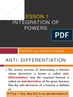 Lesson 1.integration of Powers