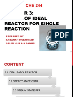 Design of Ideal Reactor For Single Reaction: Prepared By: Arbanah Muhammad Salmi Nur Ain Sanusi