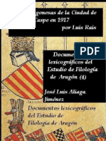 Colección de Voces Aragonesas de Caspe 1917