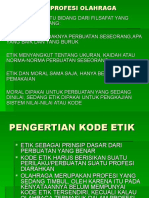 Kode Etik Profesi Olahraga