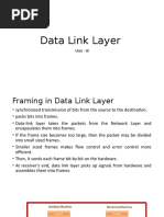 Data Link Layer: Unit - III