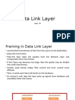 Data Link Layer: Unit - III