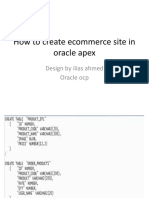 How To Create E Commerce Site in Oracle Apex