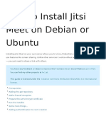 How To Install Jitsi Meet On Debian or Ubuntu