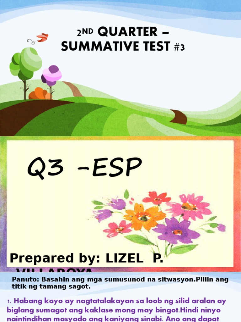 q2 - Summative Test 3 in All Subjects | PDF
