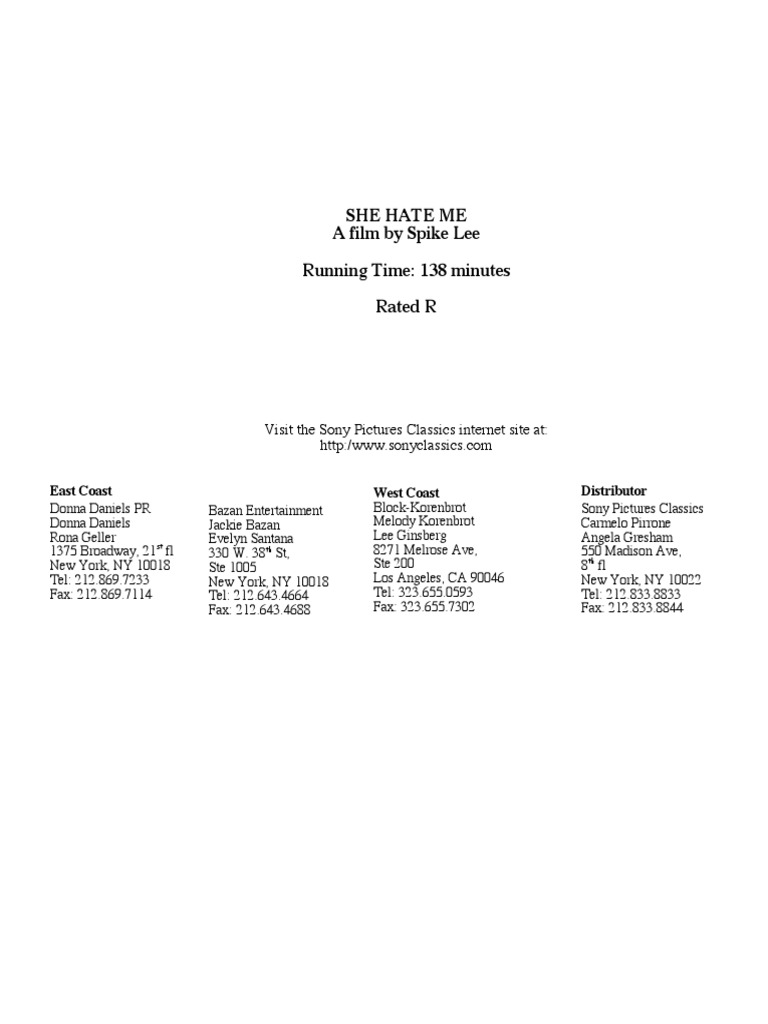 Presskit Pdf Entertainment General