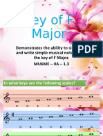 Key of F Major