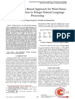 Word N-Gram Based Approach For Word Sense Disambiguation in Telugu Natural Language Processing