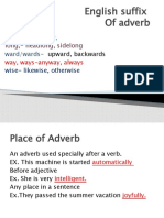 English Suffix of Adverb: Ly,-Badly, Wisely