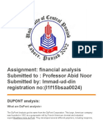 Dupont Analysis Assignment