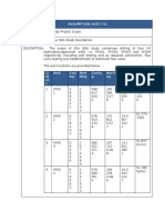 QRA Study Project Scope and Assumptions