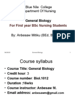 Blue Nile College General Biology Course