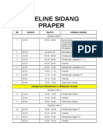 Timeline SIDANG