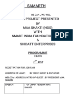 Samarth: Aprojectpresented BY Maashakti (Ngo) WI TH Smarti NDI Afoundati ON (Ngo) & SHI Dattenterpri SES