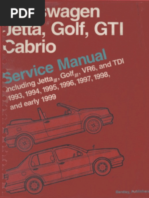 VOLKSWAGEN) Manual de Taller Volkswagen Jetta-Golf-GTI PDF | PDF