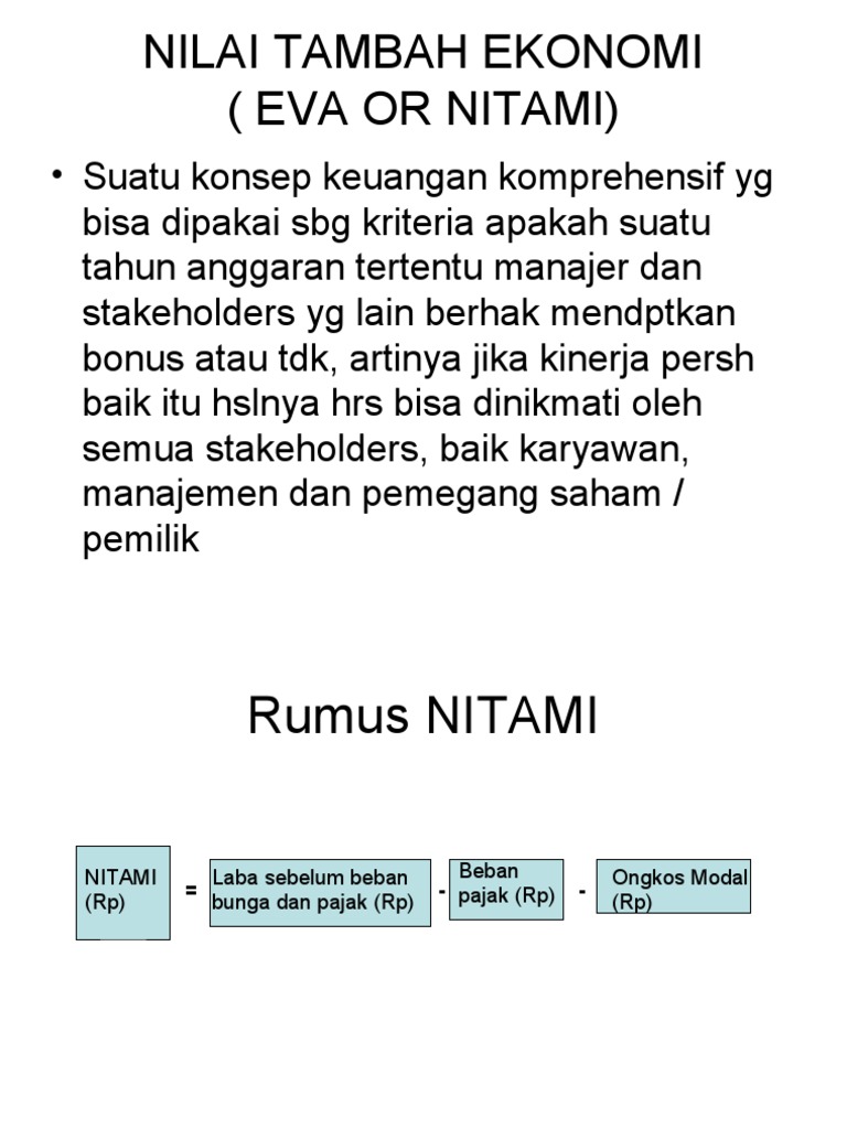 14 Analisis Nilai Tambah Ekonomi Pdf