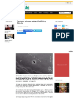 Pentagon Releases Unidentified Flying Objects