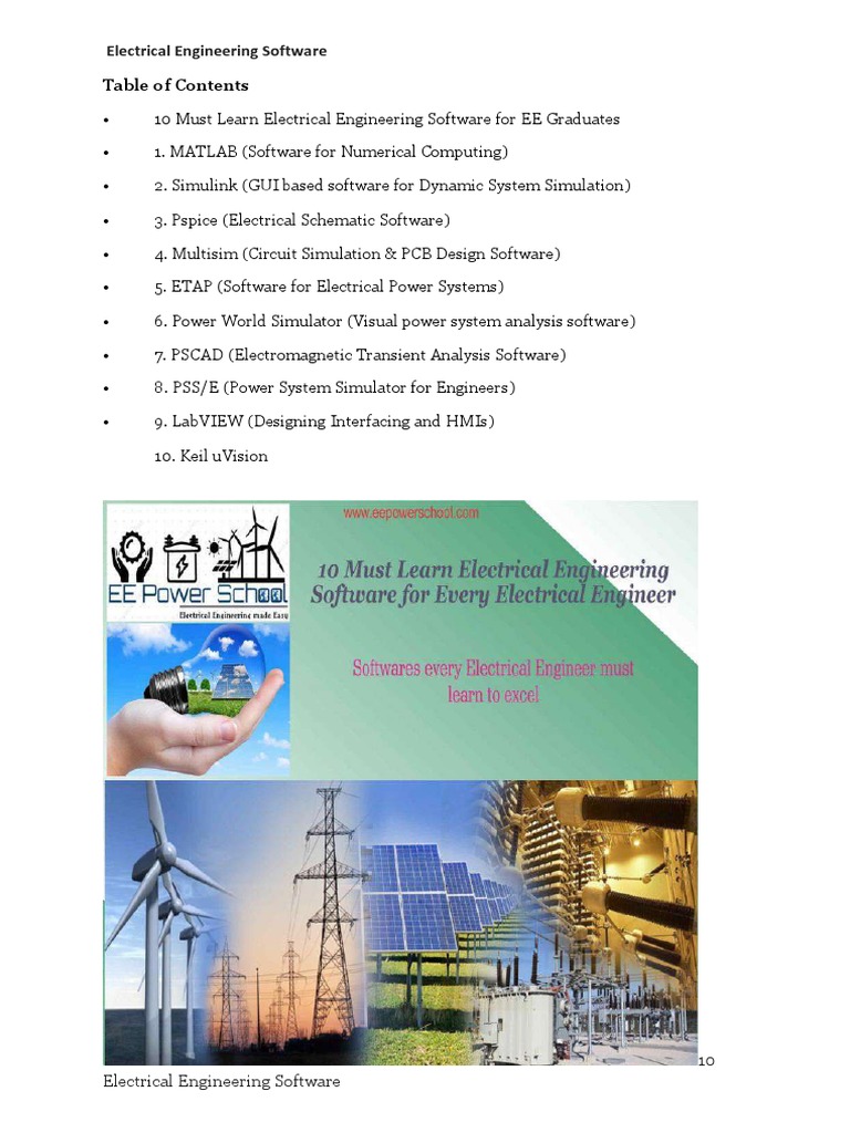 Electrical Engineering Software PDF PDF Computing Software
