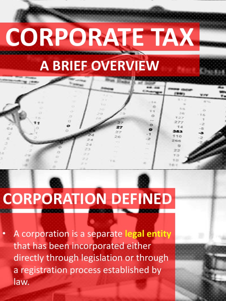 Corporate Tax: A Brief Overview | PDF | Taxation In The United States ...