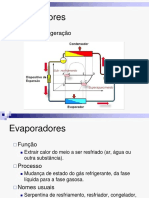 Evaporadores. Ciclo de Refrigeração