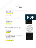 Activity 3 Machine Shop Third Year Answer All The Question: A. B. C. D