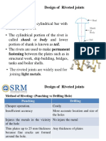 U-4 - Design of Riveted Joint - SRM