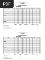 Cleaners Monitoring Tool For The Month of