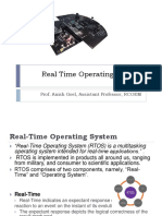 Real Time Operating System: Prof. Anish Goel, Assistant Professor, RCOEM